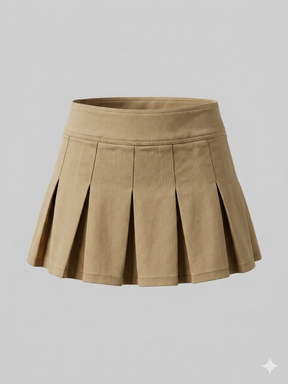 ASOS Tan Pleated Mini Skirt - Picture 4 of 5